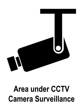 Area under cctv surveillance sign v1