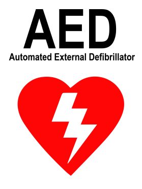 Automated external defibrillator sign