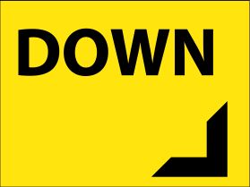 Car park down sign