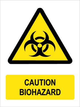 Caution biohazard sign