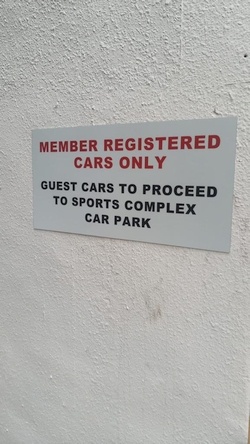 Aluminium sign example