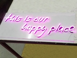 LED Neon sign example