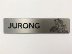 Stainless steel sign example