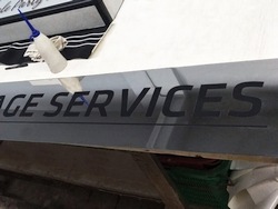 Stainless steel sign example