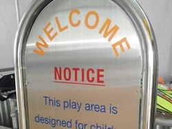 Stainless steel sign example