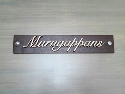 Wooden sign example