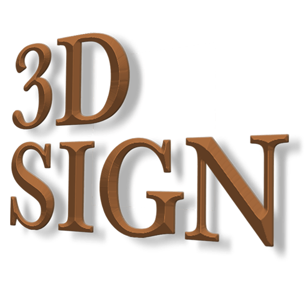 Prismatic 3D acrylic letter signs